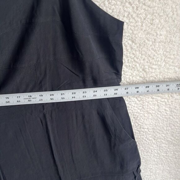 Madewell Plus Square-Neck Wide-Leg Sleeveless Jumpsuit Womens Size 28W Black - Picture 7 of 13